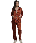 ASHLEY LONG MATTE SATIN  PAJAMAS