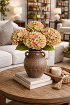 22" Artificial Real Touch(Poly Coated)Hydrangea-Large Bloom