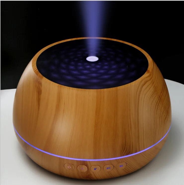 Luxury Multifunction 1000ml 7 Colors Essential Oil Aroma Diffuser Blue tooth With Negative Ion Purification.