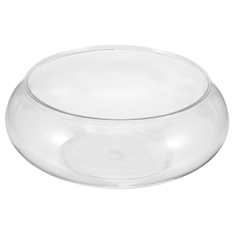 GANAZONO Clear Fish Bowl Vase Bubble Bowl Round Shallow Planter Terrarium Fish Bowl Aquatic Plant Pot Daffodil Pot Hydroponic Planter Fish Tank Aquarium Bowl