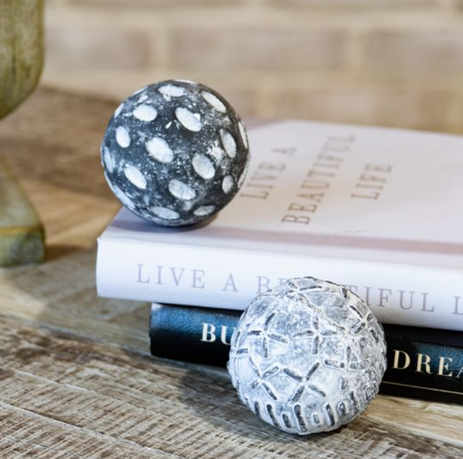2 ASST. 3" DECORATIVE BALL.