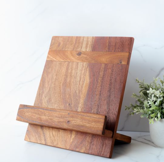 12.5" WOOD KD BOOK STAND.