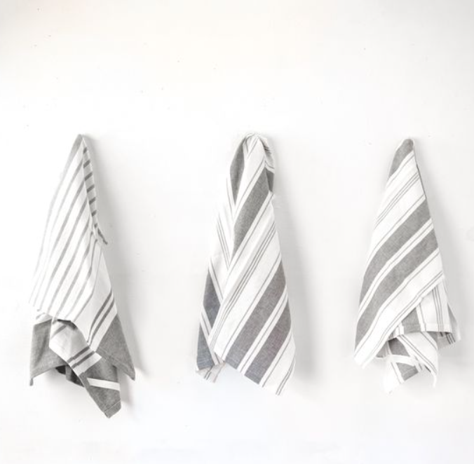 *INNER* S/3 MULTI STRIPE TOWELS.