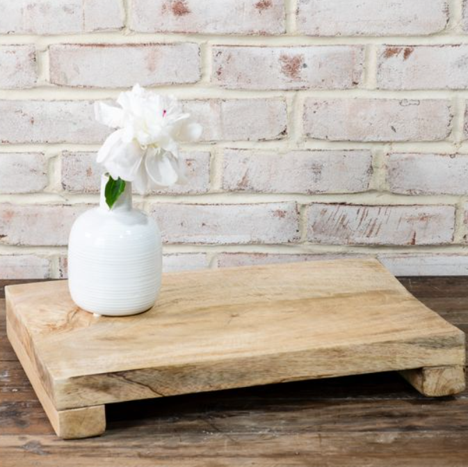 18 X 12 MANGO WOOD RISER.
