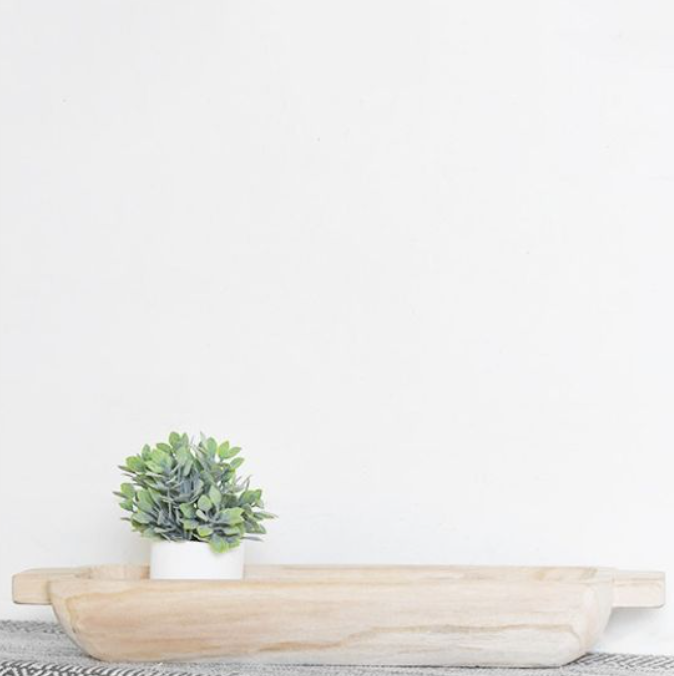 23.6" NAT. WOOD PLATTER.