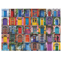 Colorful Door Puzzles for Adults 1000 Pieces Vintage Unique Jigsaw Puzzle Difficult Door Art Puzzle as Home Wall Decor Funny Challenging Puzzles for Adults