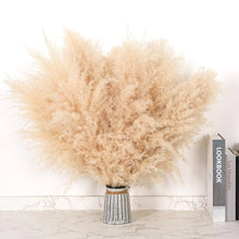 12 PCS 17inch Natural Dried Pampas Grass DecorBoho Table DecorShort Dry Pampas Grass Bulk for Wedding BohoHome DecorFarmhouseWallKitchenBedroom DecorOffice DecorSmall Vase