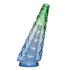 Crystal Glass vase for Home Decorations (Blue-Green Gradient)