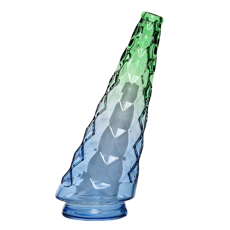 Crystal Glass vase for Home Decorations (Blue-Green Gradient)